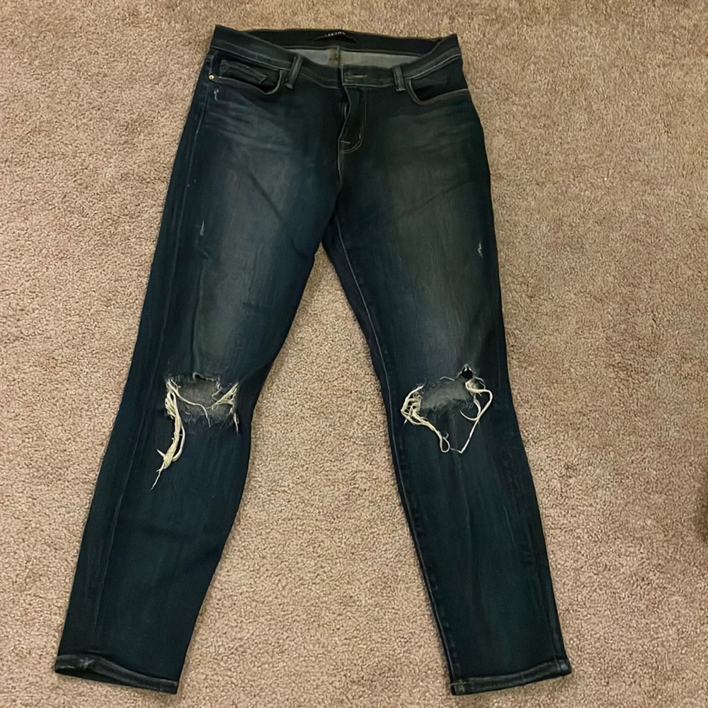 Jbrand distressed Capri